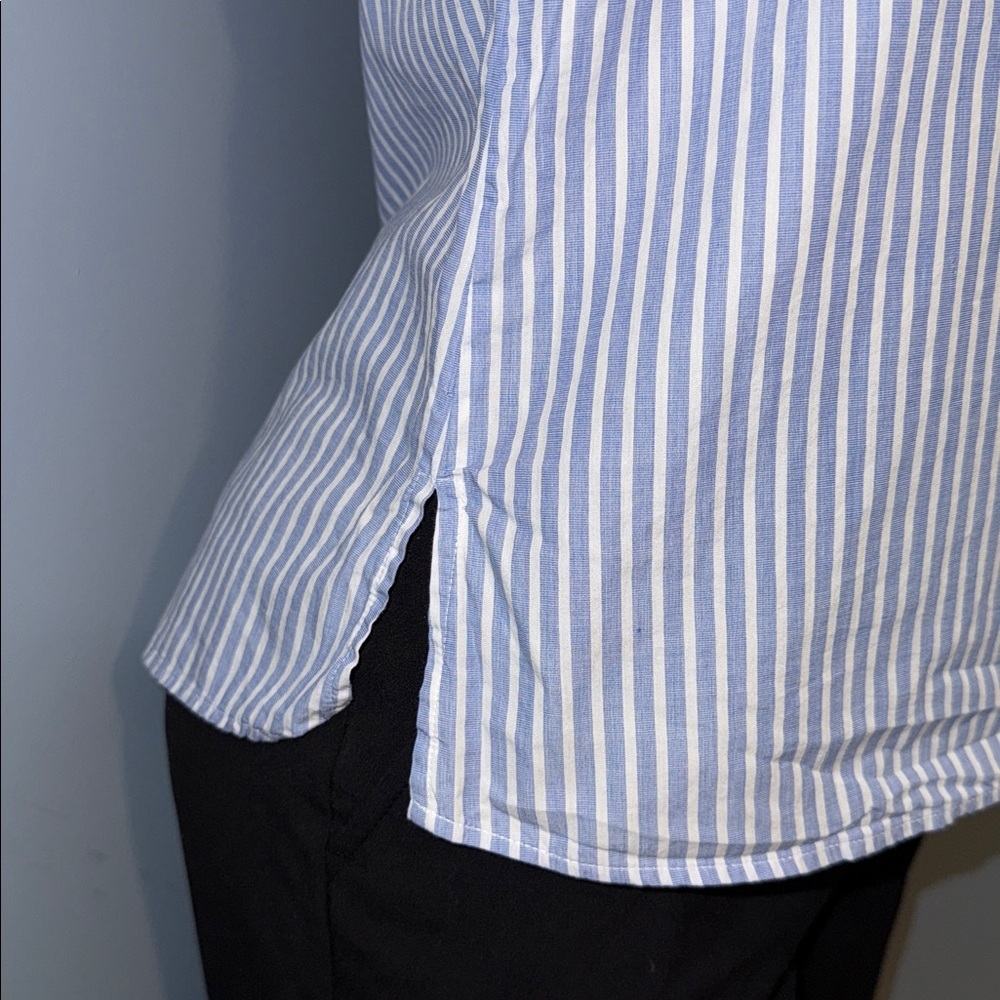 H&M Striped Sleeveless Top With Button Down Back - Size Small - Picture 5 of 7